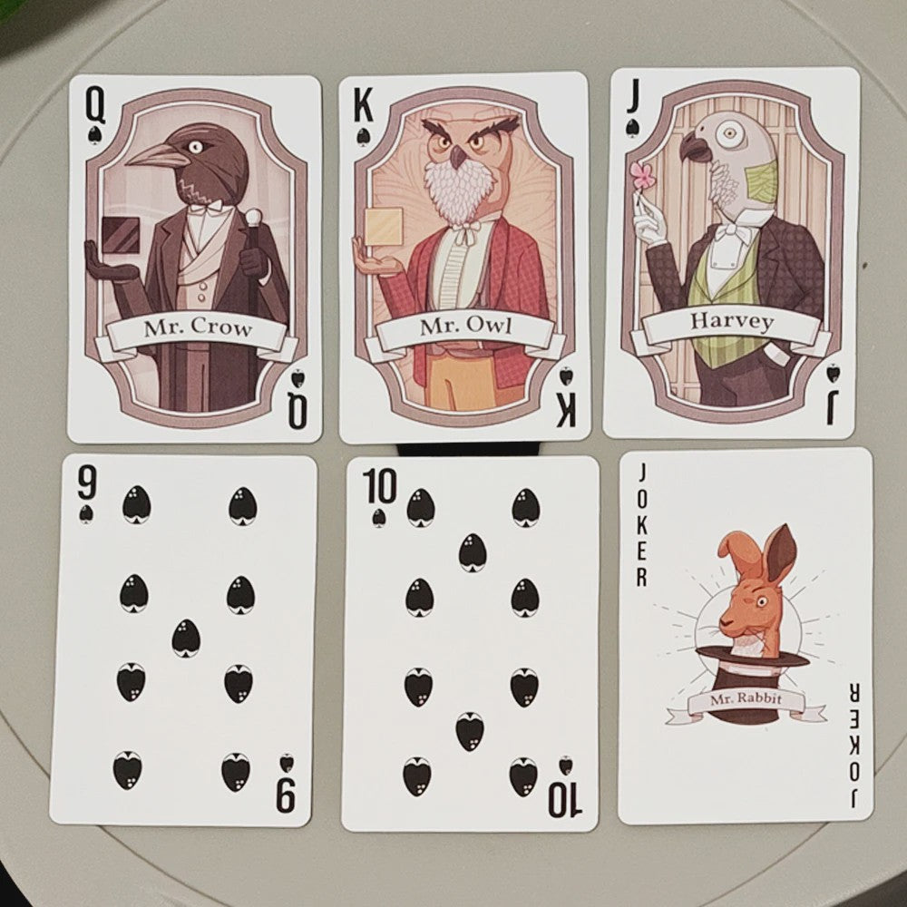 Rusty Lake Speelkaarten - 54 Kaarten met Mr. Crow, Mr. Owl & Cube Escape Personages