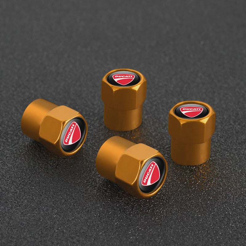 4x Aluminium Ventieldopjes voor Ducati - Stofvrij & Stijlvol