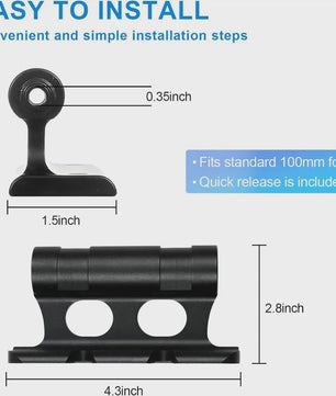 Fiets Vorkmontage Blok met Snelspanner - Ideaal voor Fietsendragers & Truckbeds