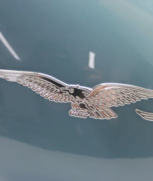 Zilveren 3D Eagle Motor Sticker - Waterdicht & Duurzaam