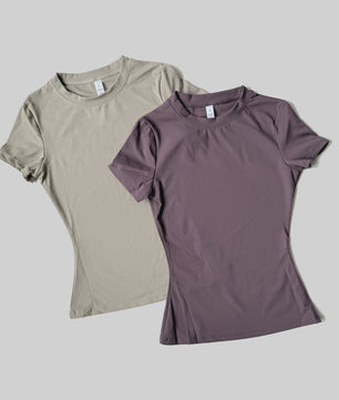 Seamless Sport Top Dames Korte Mouw - Yoga, Fitness & Running