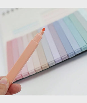 Pastel Markeerstiften Set - Vlekkeloos & Vervaagvrij voor Journals, School & Kantoor