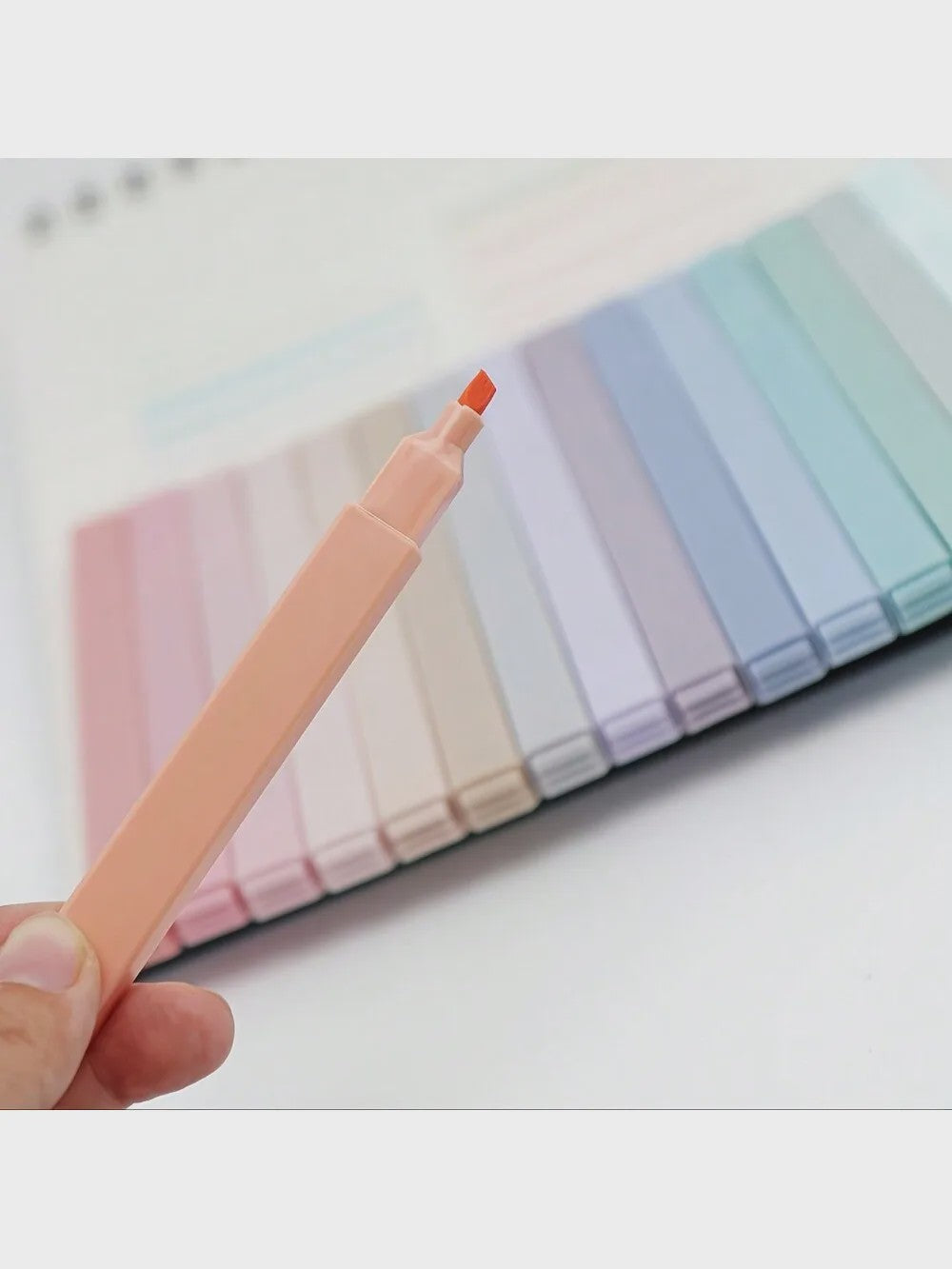 Pastel Markeerstiften Set - Vlekkeloos & Vervaagvrij voor Journals, School & Kantoor