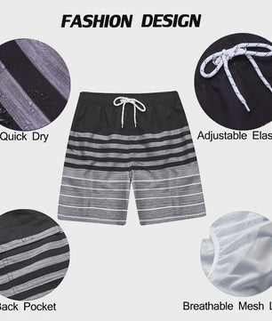 Herenshorts met Zomerse Print - Zwembroek, Strandshort & Sportbroek met Zakken