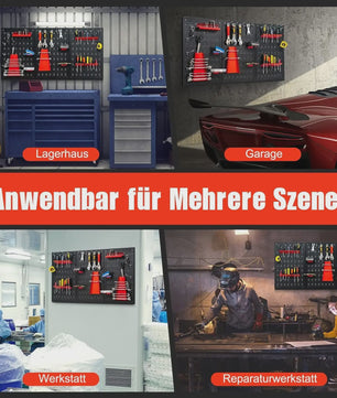 Gereedschapswand met 28-delige Set, 120x60 cm - Organiseer Uw Werkplaats Efficiënt