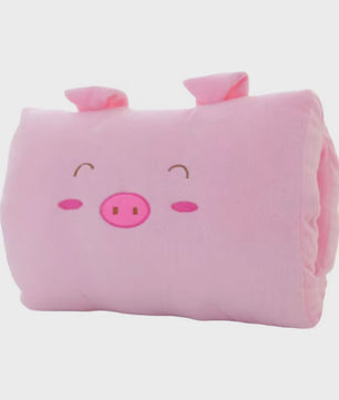 Pluche Kussen met Handwarmer Functie - Schattige Cartoon Dieren