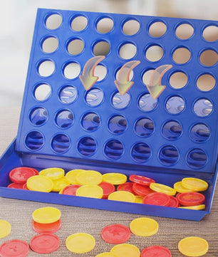 Connect 4 Bordspel - Klassiek Familiespel voor Kinderen en Volwassenen