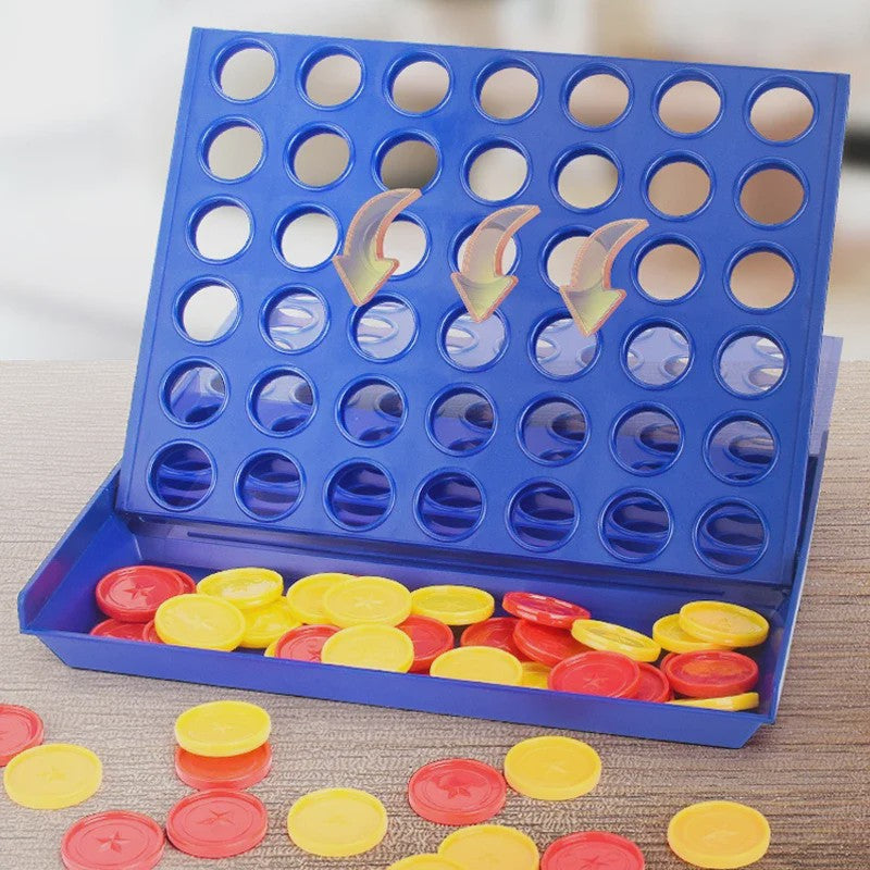 Connect 4 Bordspel - Klassiek Familiespel voor Kinderen en Volwassenen