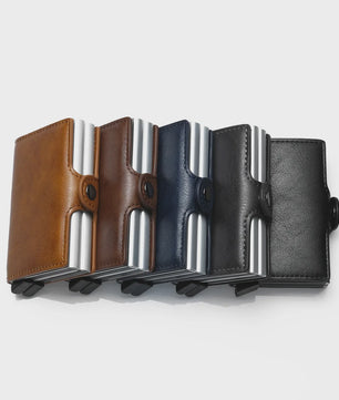 Slanke RFID-blokkerende Carbon Wallet voor Heren - 14 Kaarten