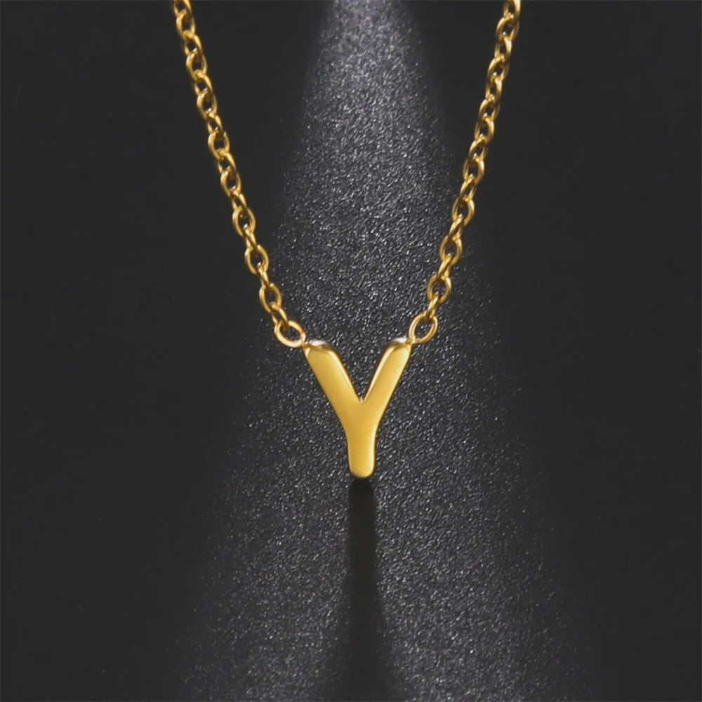 Ketting met Initiaal Letter A-Z - Elegante RVS Hanger Ketting voor Dames