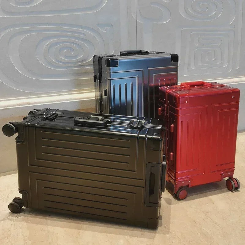 Luxe Aluminium Trolley Koffer - Hoge Capaciteit & Universele Wielen