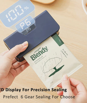 Draagbare Mini Heat Sealer & Bag Opener - 2-in-1 Keukenapparaat voor Voedselverpakking