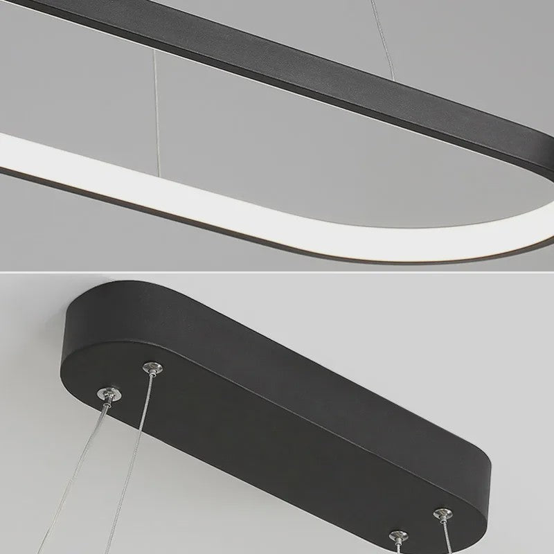 Moderne Minimalistische LED Ring Plafondlamp - Stijlvolle Hanglamp voor Woonkamer & Eetkamer