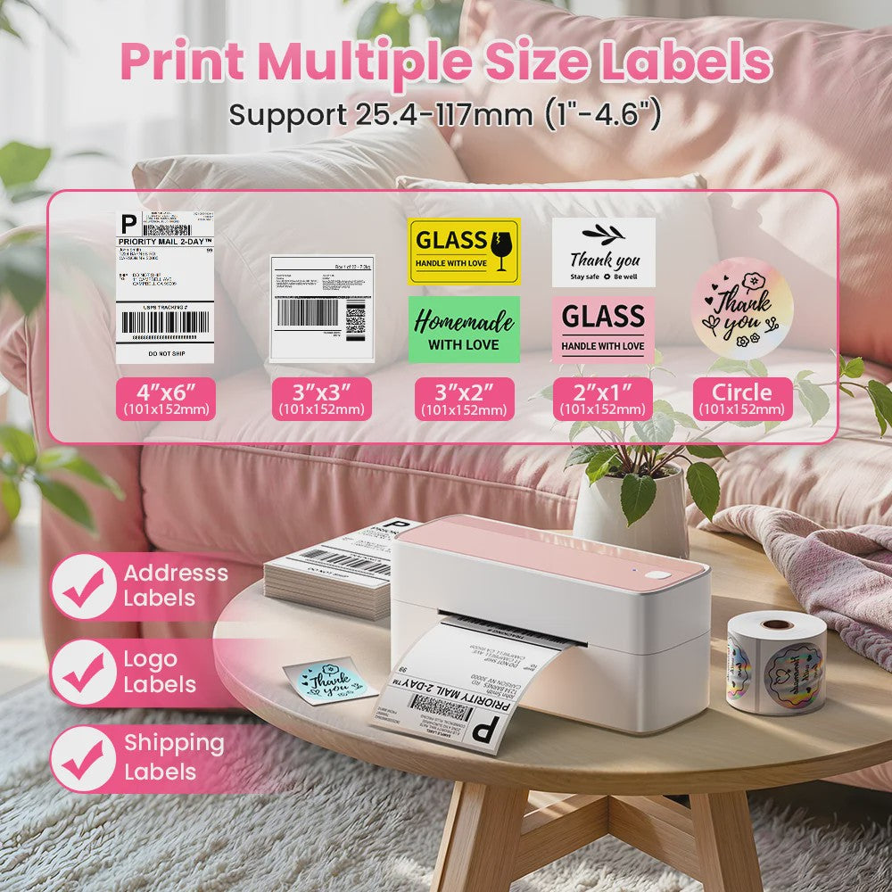 Phomemo PM-241BT Bluetooth Labelprinter - Draadloos Printen voor Verzending & Producten
