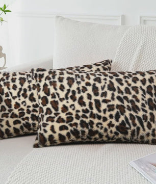 Luxe Kussenhoes Luipaardprint Fluweel - Zacht & Decoratief voor Sofa