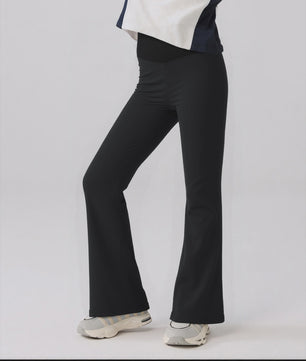 Flared Yoga Broek voor Meisjes - Hoge Taille & Stretch Legging