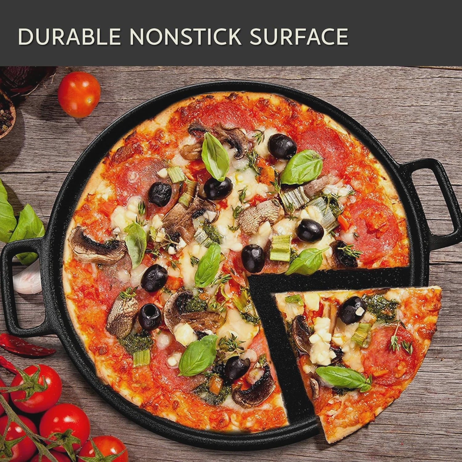 Gietijzeren Koekenpan - Anti-aanbak Pizza, Pannenkoek & Steak Pan