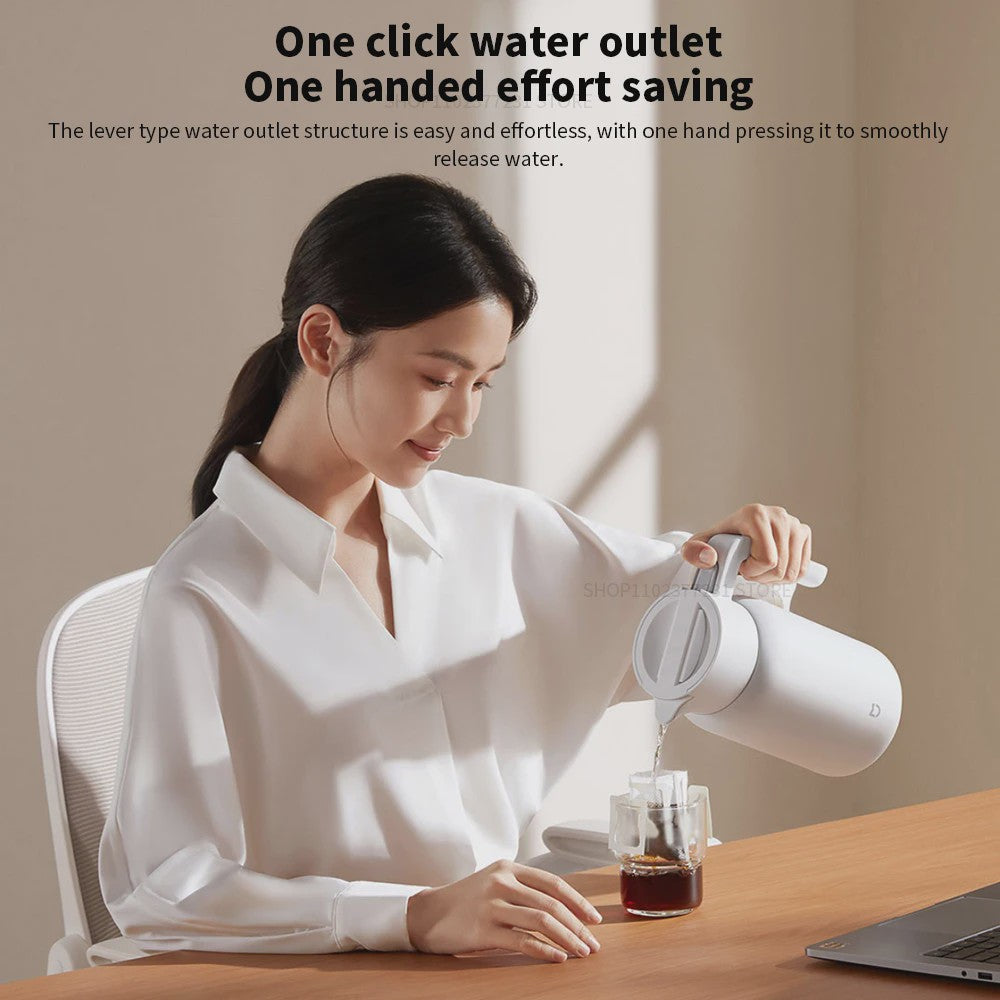 Mijia Thermoskan - Vacuüm Geïsoleerde Kan voor Warme & Koude Dranken (1.5L/2.0L)