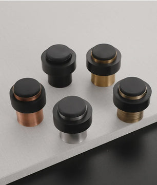 RVS Deurstoppers met Rubber - Duurzame Bescherming voor Vloer en Muur