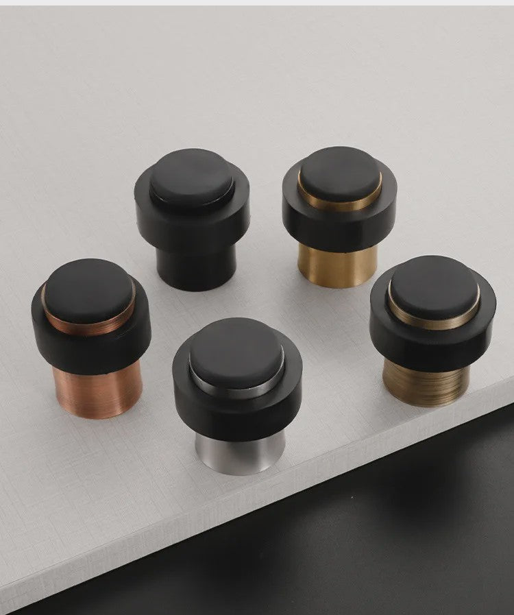 RVS Deurstoppers met Rubber - Duurzame Bescherming voor Vloer en Muur