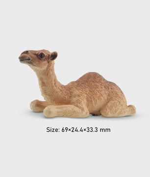 Toymany Camel Kalf Miniatuur Dier Model - Realistische Speelgoedfiguur voor Kinderen & Taartdecoratie