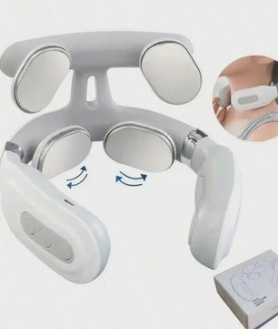 Draagbare Slimme Nek- en Schoudermassager - USB Oplaadbaar, Ideaal Cadeau