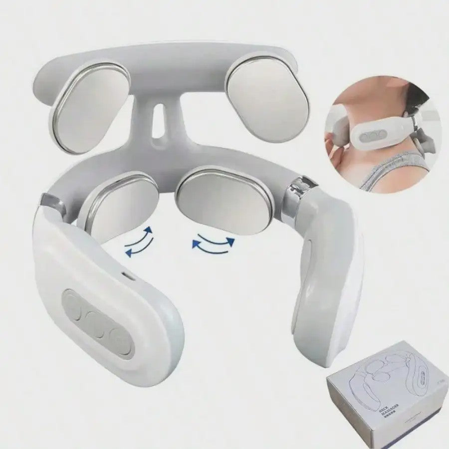Draagbare Slimme Nek- en Schoudermassager - USB Oplaadbaar, Ideaal Cadeau