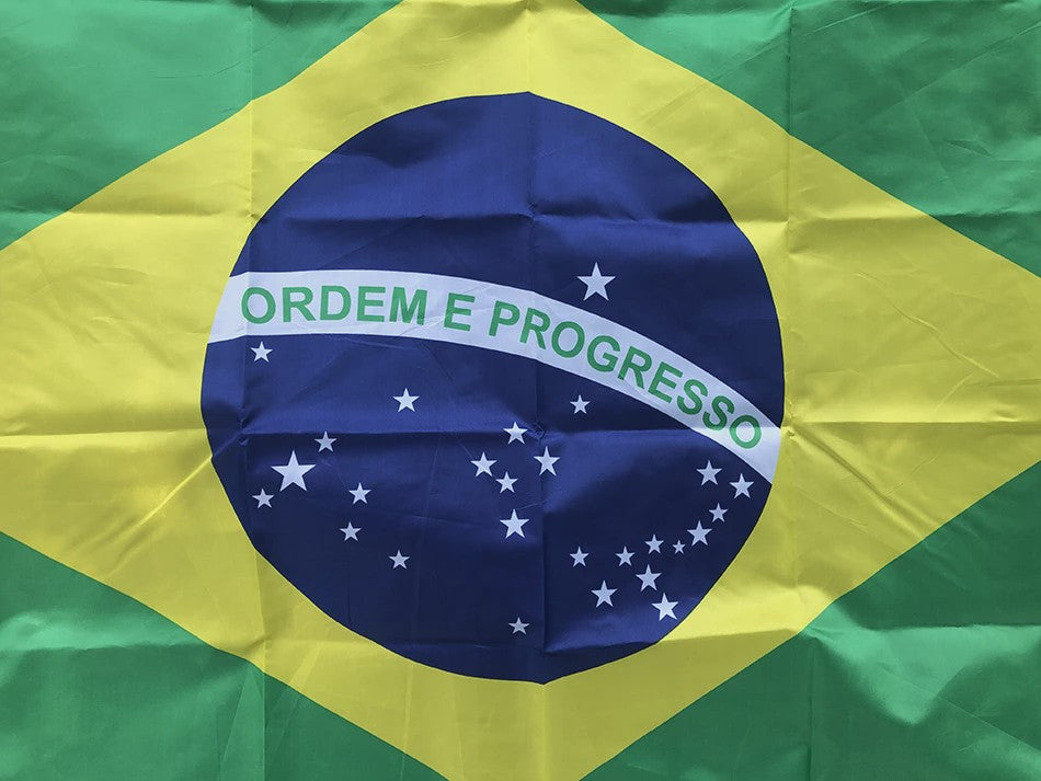 Braziliaanse Vlag 60x90cm & 90x150cm - Polyester Digitale Print