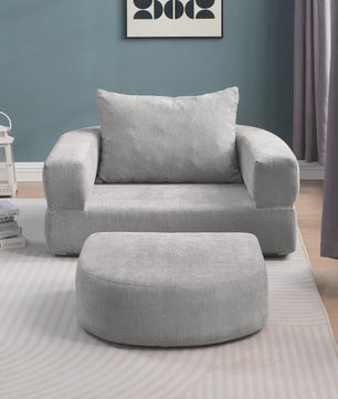Modulaire Slaapbank Futon Fauteuil met Kussen - Compact en Multifunctioneel