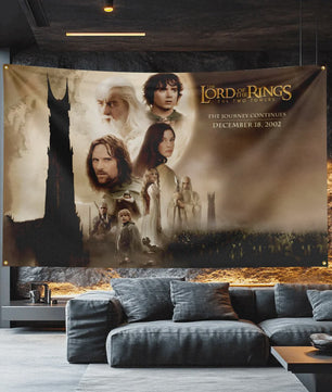 The Lord of the Rings Vlag 3x5 FT - Polyester Decoratie Banner voor Man Cave, Filmfan Cadeau