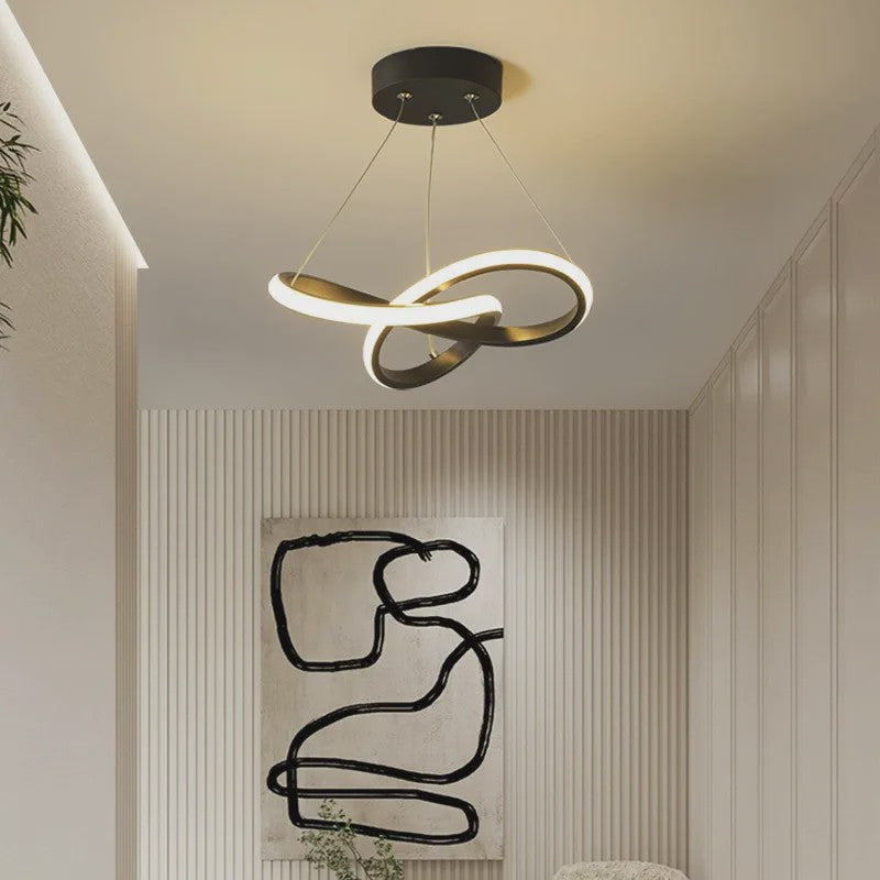 Moderne LED Plafondlamp met Uniek Streamlined Design - Sfeervolle Hanglamp