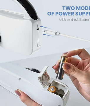 Mini Naaimachine Handheld - Draadloos, 2 Snelheden, Ideaal voor Snelle Reparaties