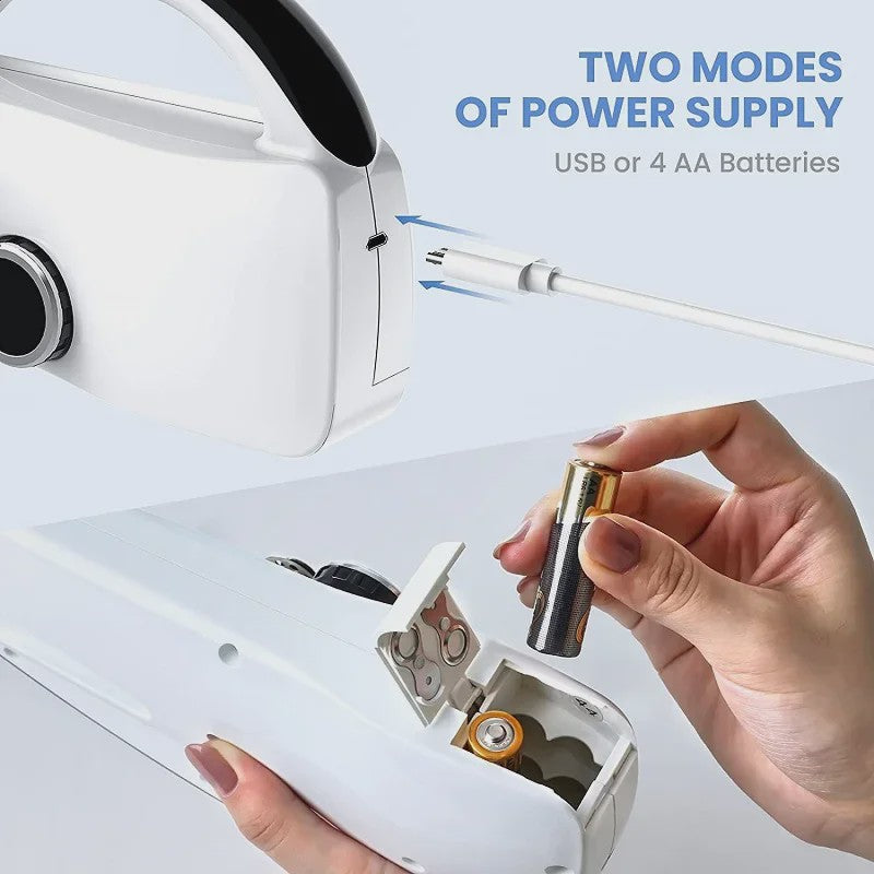 Mini Naaimachine Handheld - Draadloos, 2 Snelheden, Ideaal voor Snelle Reparaties