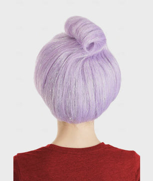 HAIRJOY Lila Sprookjesfee Pruik - Kort Synthetisch Haar met Glitters voor Carnaval & Cosplay