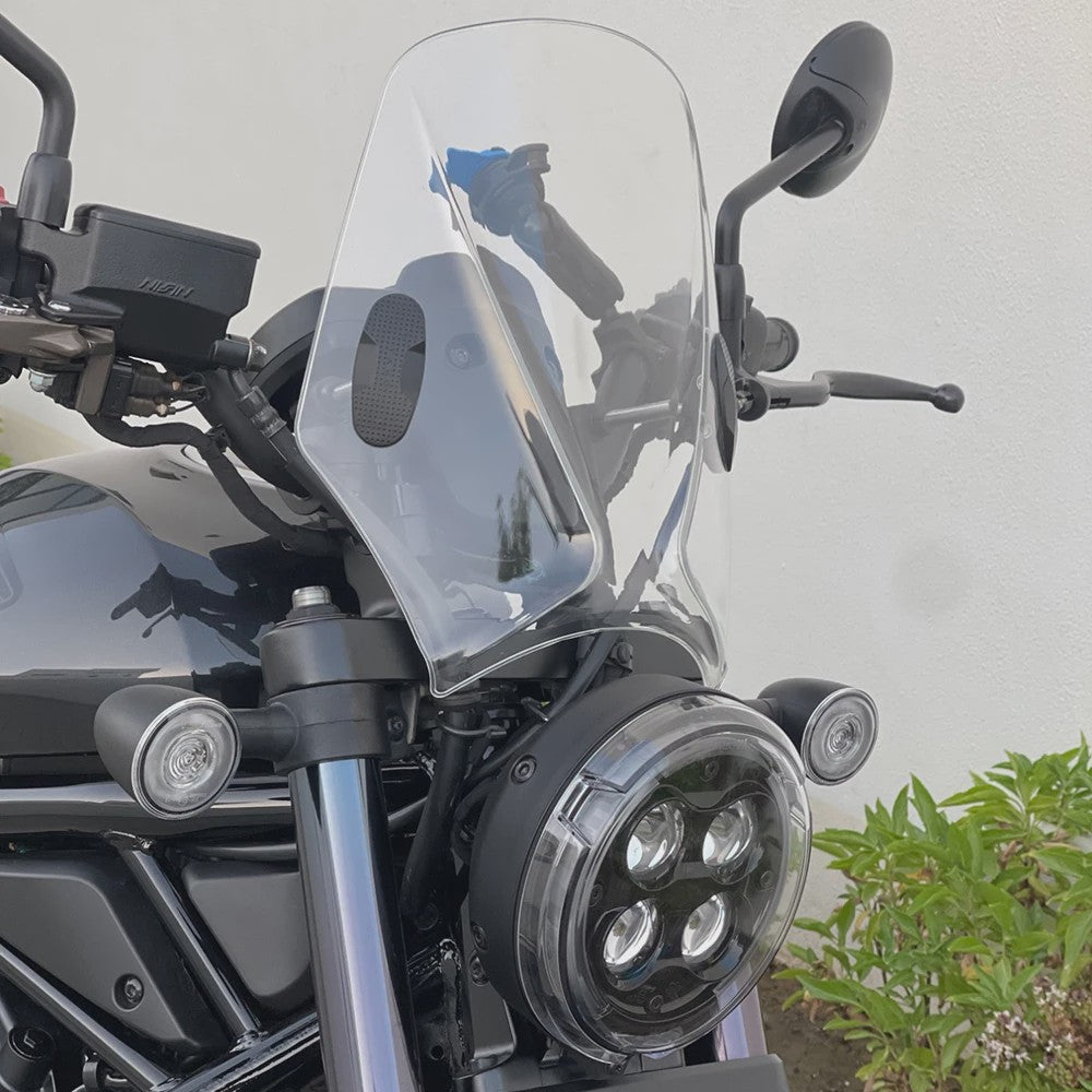 Custom Retro Windshield voor Hyosung GV250 Aquila & ST700i - Compacte Sport Winddeflector