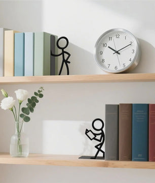 Unieke Metalen Boekensteunen - Abstracte Kunst & Decoratie voor Boekenkasten