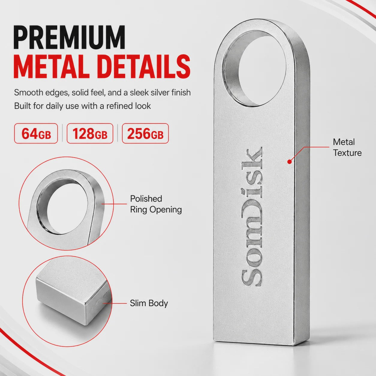 Snelle USB 3.0 Stick 256GB / 128GB - Hoge Snelheid Flash Drive voor PC & Mac