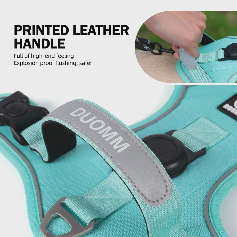 Honden Tuigje met AirTag Houder - Anti-Trek, Reflecterend & Waterdicht Vest voor Kleine/Middelgrote Honden