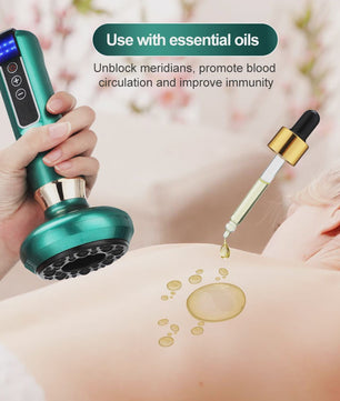 Elektrische Cupping Massager: 6 standen vacuüm, Gua Sha, anti-cellulitis & body shaping