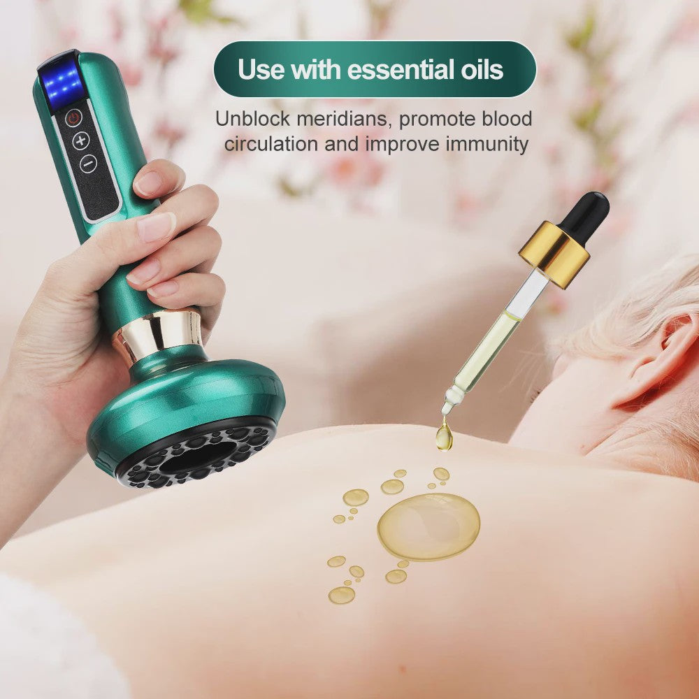 Elektrische Cupping Massager: 6 standen vacuüm, Gua Sha, anti-cellulitis & body shaping