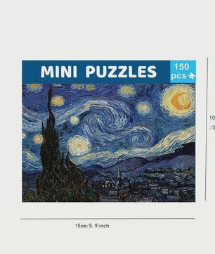 150-delige Puzzel in Proefbuis: Van Gogh's Sterrennacht - Uniek Cadeau