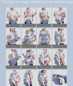 Ergonomische Baby Draagzak met Heupzitje - Multifunctioneel & Comfortabel