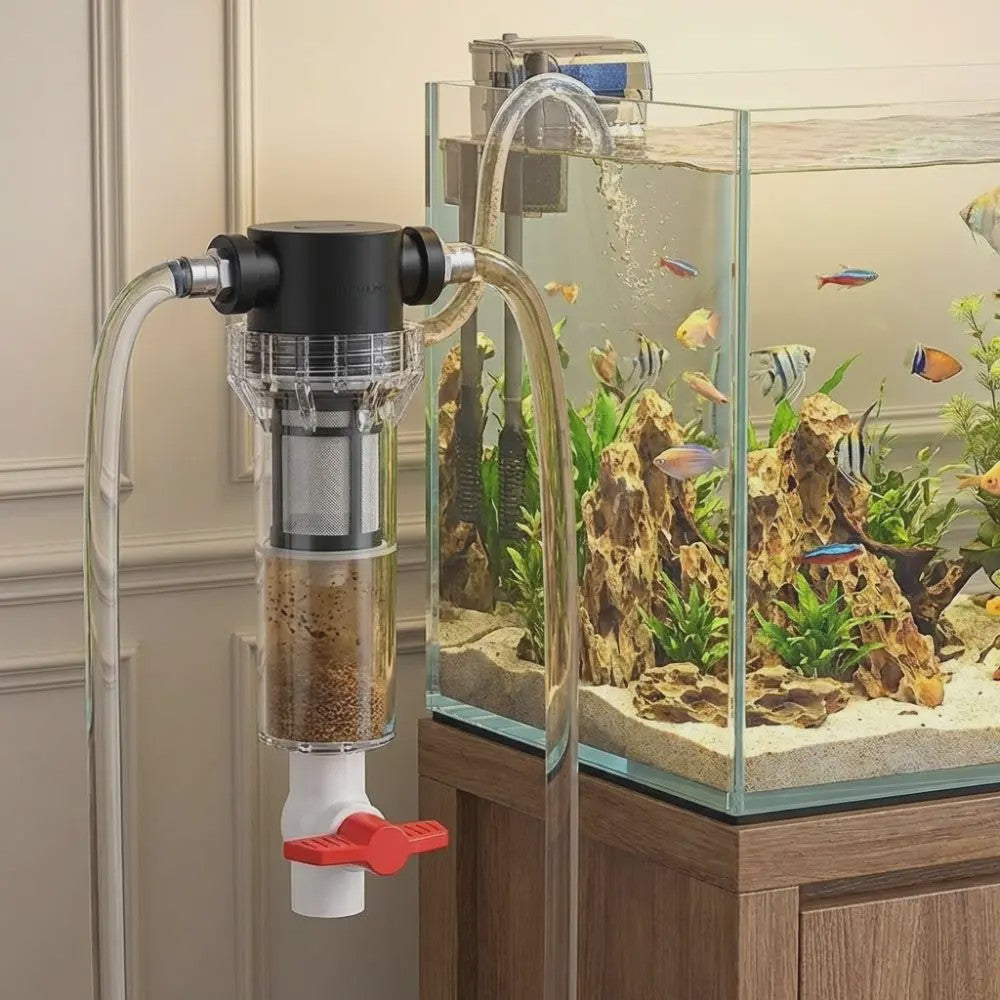 Precisie Aquarium Filter voor Afscheiding Visafval - Efficiënte Reiniging