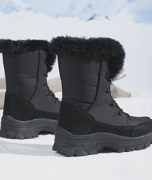 Warme Dames Winter Snowboots - Waterdicht, Antislip & Fleece-Lined Hoge Laarzen