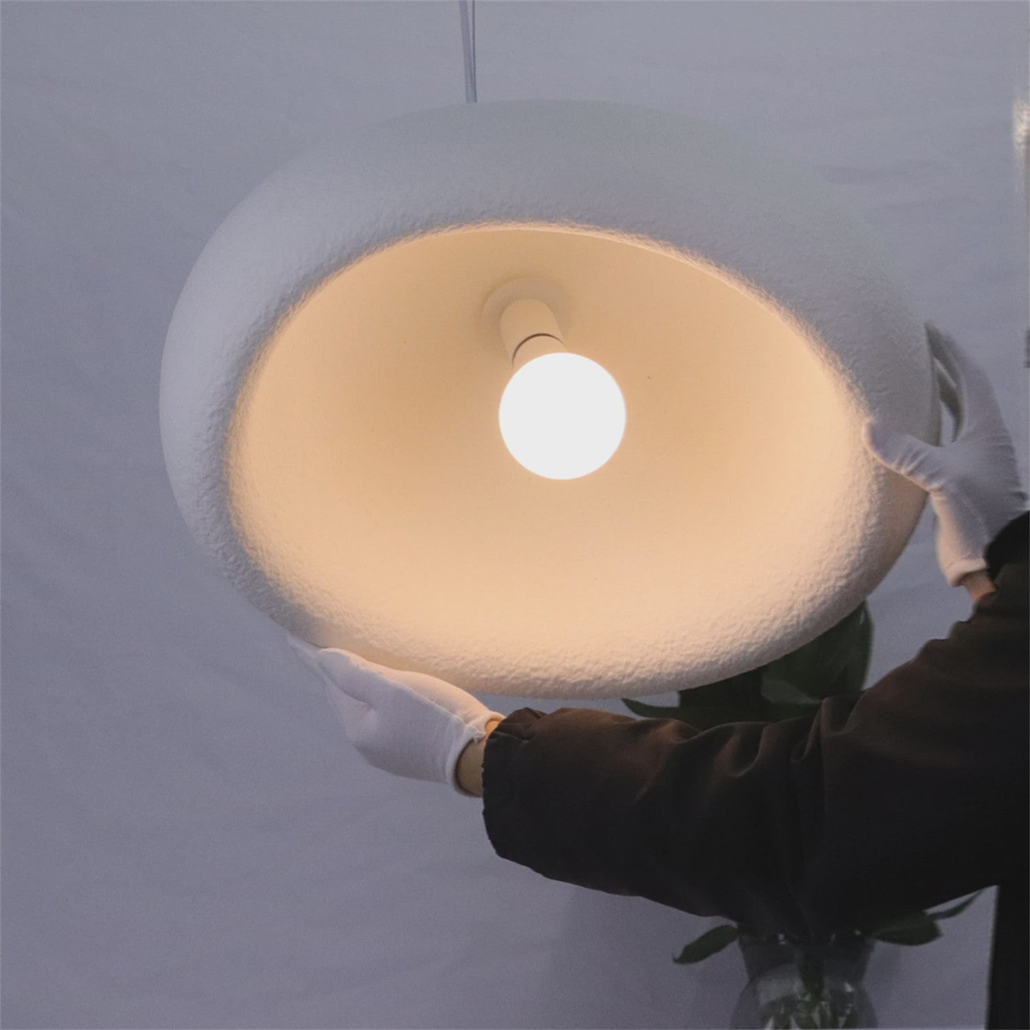 Wabi Sabi Hanglamp E27 - Nordic Japandi Stijl Verlichting voor Woonkamer, Slaapkamer & Eetkamer