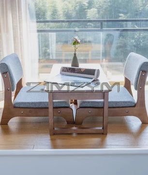Moderne Houten Fauteuil met Ergonomische Rugleuning - Scandinavisch Design