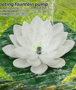 Mini Lotus Solar Fontein - Drijvende Waterval Decoratie voor Tuin & Vogelbad