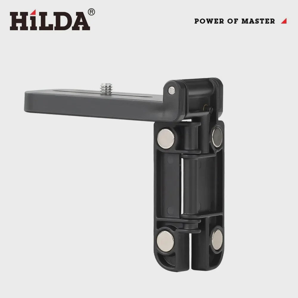 HILDA Mini Laser Level Muurbeugel met 180° Verstelbaarheid en Sterke Magneet