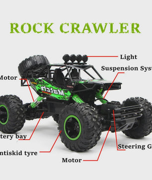 4WD RC Off-Road Buggy 1:12/1:16 - Stoere Afstandsbestuurbare Auto voor Kinderen