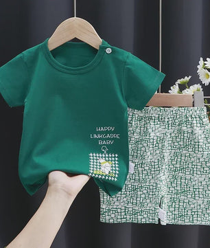 Schattige Kinder T-shirt & Short Set - 100% Katoen met Leuke Cartoon Prints